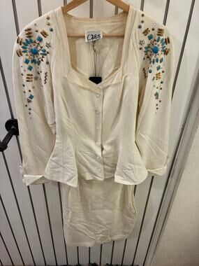 Vintage Options Beaded Top w/ Skirt